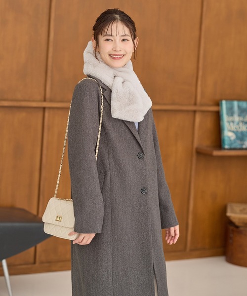 Honeys（ハニーズ） マフラー ストール 「吸湿発熱」エコファーティ