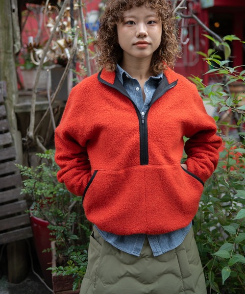 新品　かぐれ　今季　Boa pullover ボアプルオーバー　2025秋冬 snow peak（スノーピーク） パーカー Snow Peak / Recycled Wool Boa