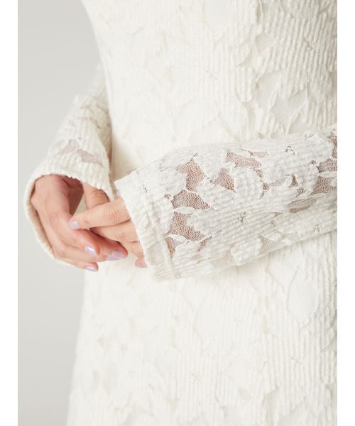 新品未使用タグ付きFRAY I.D フラワーストレッチレースワンピース サイズ1 フラワーストレッチレースワンピース（ワンピース）｜FRAY I.D（フレイ