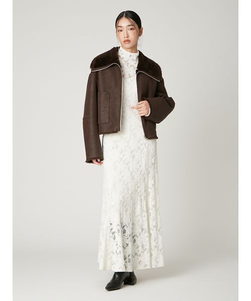 FRAY I.D（フレイ・アイディー） ワンピース フラワーストレッチレース