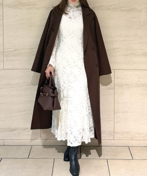 FRAY I.D（フレイ・アイディー） ワンピース フラワーストレッチレース