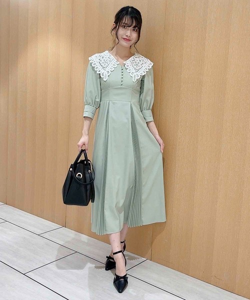 NOELA（ノエラ） 半袖ワンピース S ライトグレー レディース