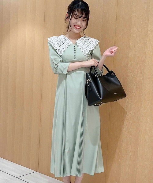 NOELA（ノエラ） 半袖ワンピース S ライトグレー レディース