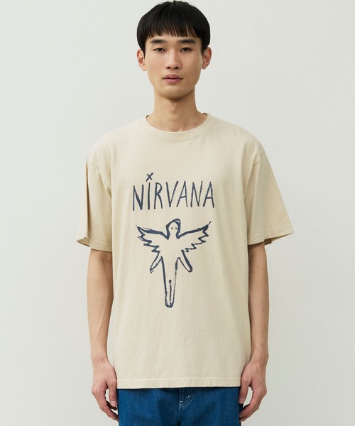 nirvana（メンズ半袖Tシャツ、カットソー）（色：ピンク系）｜トップス