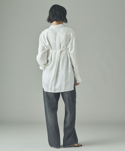 Curensology（カレンソロジー） ブラウス シャツ /キュプラサテン