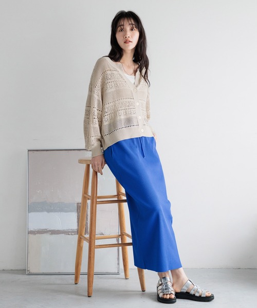 「LOWRYS FARM」 タイトスカート FREE グレー レディース_画像3