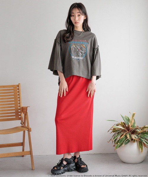 「LOWRYS FARM」 タイトスカート FREE グレー レディース_画像5