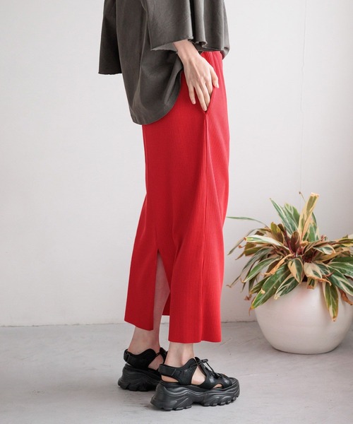 「LOWRYS FARM」 タイトスカート FREE グレー レディース_画像6