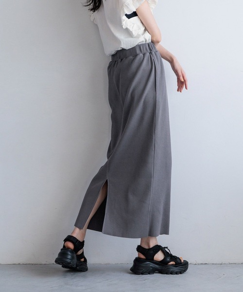 「LOWRYS FARM」 タイトスカート FREE グレー レディース_画像8