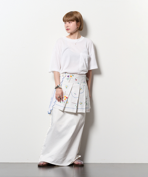 「CITYSHOP」 半袖Tシャツ FREE ホワイト レディース_画像2