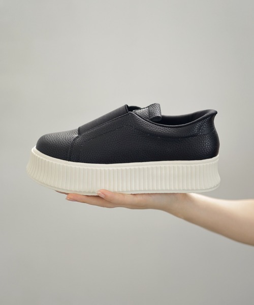 「SESTO」 スリッポン LL シルバー レディース_画像2