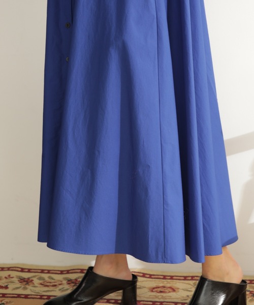「mici」 長袖ワンピース FREE ブルー レディース_画像4