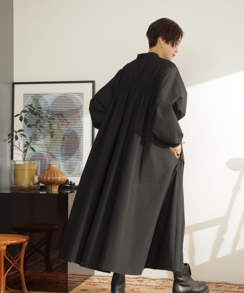 「mici」 長袖ワンピース FREE ブルー レディース_画像5