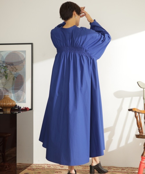 「mici」 長袖ワンピース FREE ブルー レディース_画像8