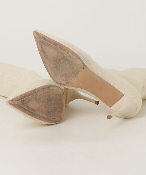 「Jasmine Grandiflorum」 ショートブーツ 24.0cm ベージュ レディース_画像3