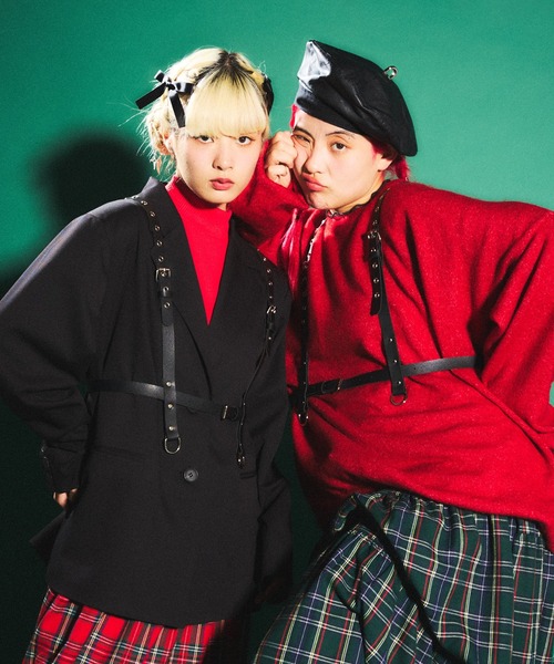 「PUNYUS」 長袖ニット 3 カーキ レディース_画像2