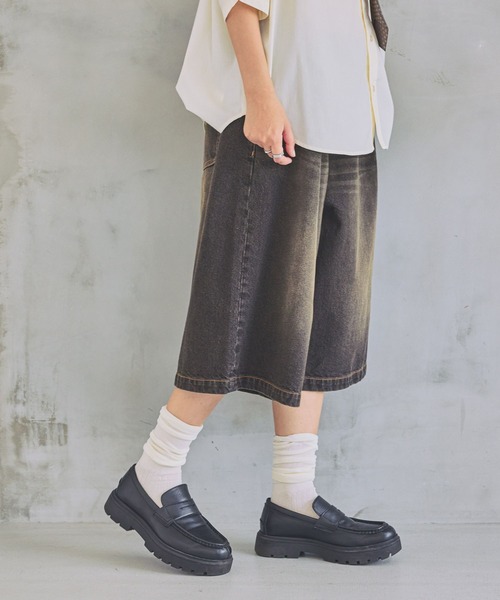 ディーゼル　ライオンボタン　ハーフデニムパンツ　W36 PBLIM ハーフパンツ ジーンズ デニム デニムパンツ 「UNISEX」ワイド