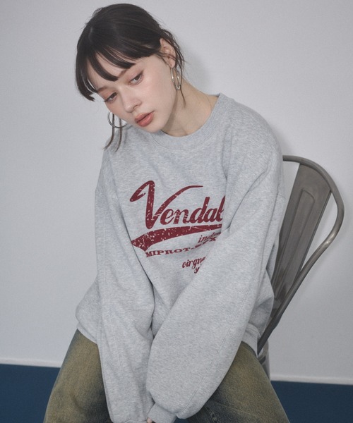 ENVYM トレーナー ENVYM（アンビー） トレーナー スウェット ヴィンテージプリント