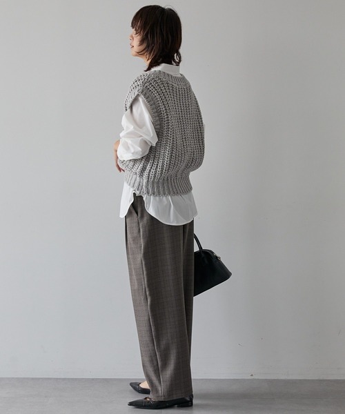 【THE RERACS】24商品美品Vネックプルオーバーショートニットベスト F 中古・古着通販】THE RERACS (ザ リラクス) V NECK PULLOVER KNIT VEST