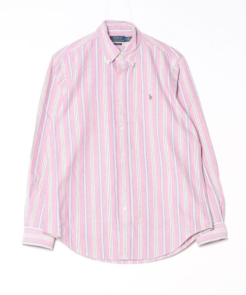 ポロ　ラルフローレン　シャツ　ストライプ　オックスフォード　ピンク　人気 POLO RALPH LAUREN（ポロ・ラルフローレン） シャツ クラシック