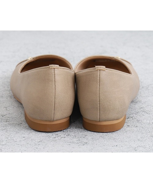 「artemis by DIANA」 フラットパンプス 25.0cm ダークベージュ レディース_画像4