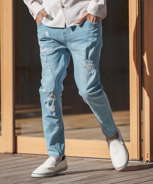 CAMBIO デニムパンツ CAMBIO（カンビオ） デニムパンツ S サックスブルー メンズ : ZOZOTOWN