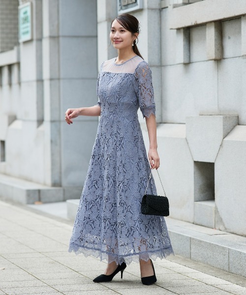 Jolie et Jolie（ジョリー エ ジョリー） ドレス ケミカルレースドレス