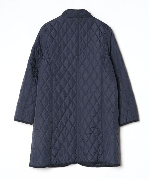 「BEAMS HEART」 キルティング中綿コート S ネイビー レディース_画像2