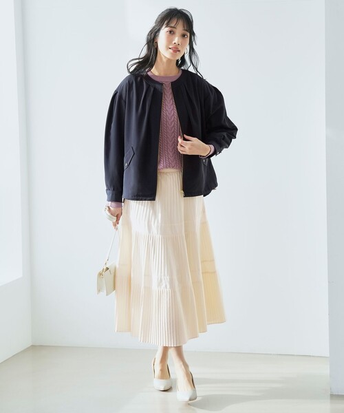 スカート Annis ANY SIS（エニィスィス） スカート プリーツ切替 スカート : ZOZOTOWN