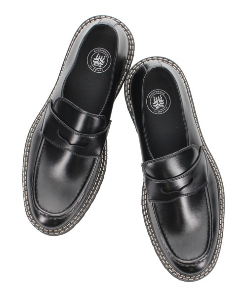 「whoop-de-doo」 ローファー 42 ブラック メンズ_画像2