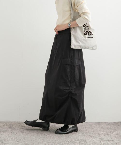 「URBAN RESEARCH DOORS」 ロングスカート MEDIUM ブラック レディース_画像2