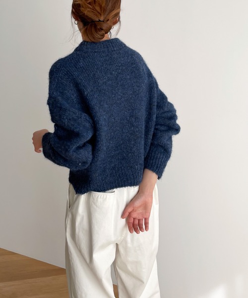 「CANAL JEAN」 長袖ニット ONE SIZE グレー レディース_画像9