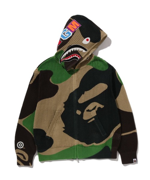 A BATHING APE（アベイシングエイプ） パーカー ABC CAMO CROCHET