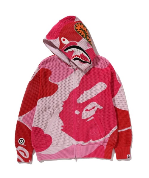 最終価格✩.*˚A BATHING APE パーカー A BATHING APE（アベイシングエイプ）の「ABC CAMO SEPARATE SHARK
