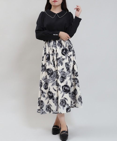 「ASTORIA ODIER」 長袖ブラウス SMALL ブラウン レディース_画像5