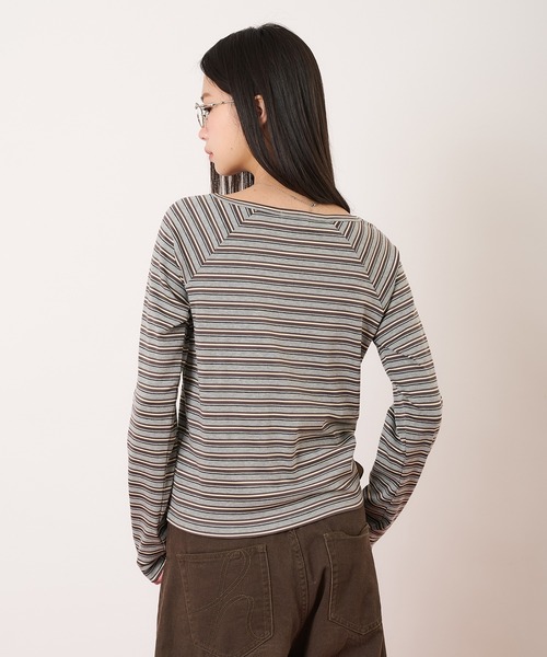 hazyl tシャツ raglan design long-sleeved T-shirt/ラグランデザイン