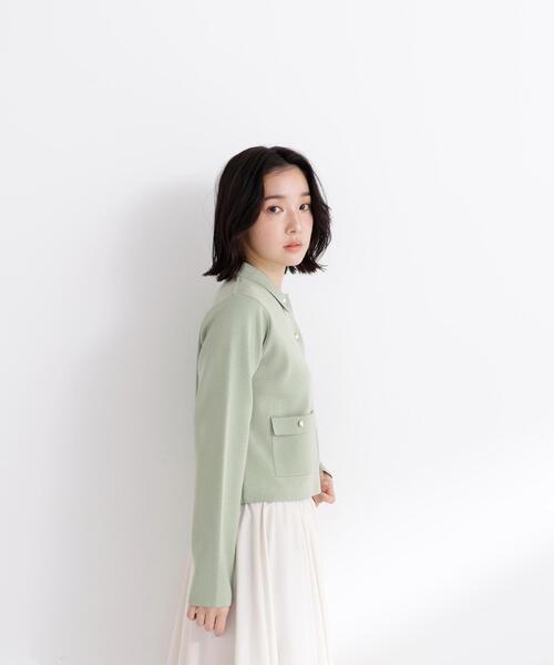 【新品・未使用】NaturalBeautybasic 襟付きニット NATURAL BEAUTY BASIC（ナチュラルビューティーベーシック