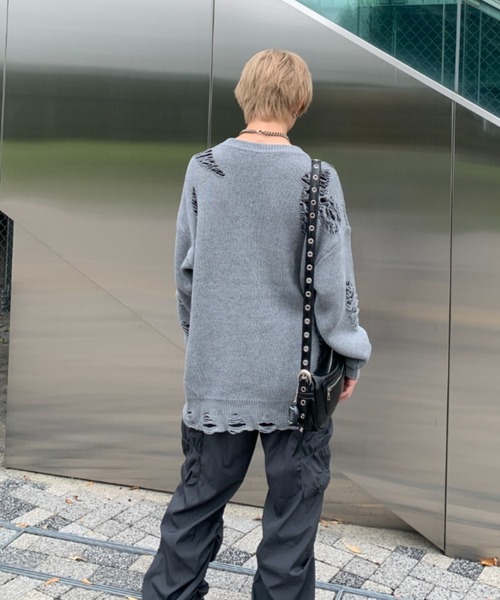「lilful」 「lilful」長袖ニット M ブラック メンズ_画像5