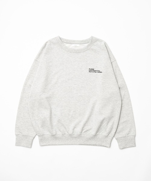「flaner」 スウェットカットソー LARGE グレー レディース_画像2