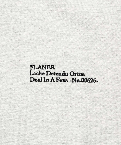 「flaner」 スウェットカットソー LARGE グレー レディース_画像3
