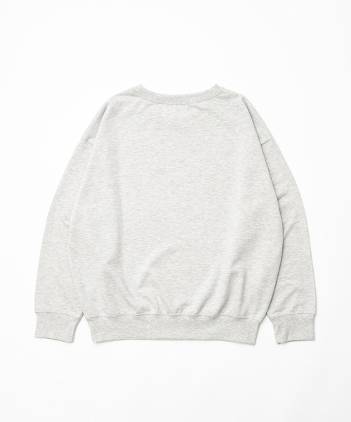 「flaner」 スウェットカットソー LARGE グレー レディース_画像5