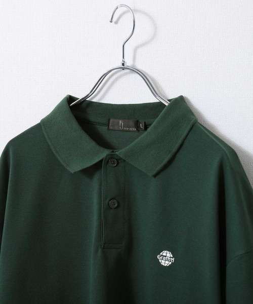 「ZIP FIVE」 半袖ポロシャツ LARGE ネイビー メンズ_画像2