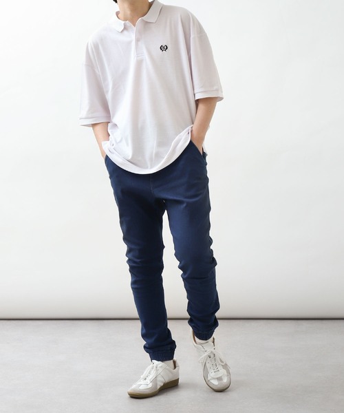 「ZIP FIVE」 半袖ポロシャツ LARGE ネイビー メンズ_画像5