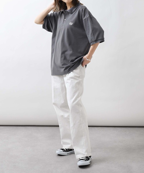 「ZIP FIVE」 半袖ポロシャツ LARGE ネイビー メンズ_画像9