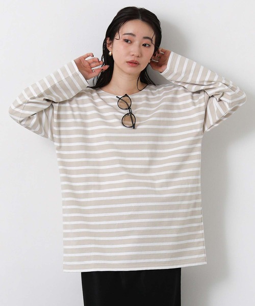 Le Minor（ルミノア） tシャツ ルミノアボーダーロングカットソー