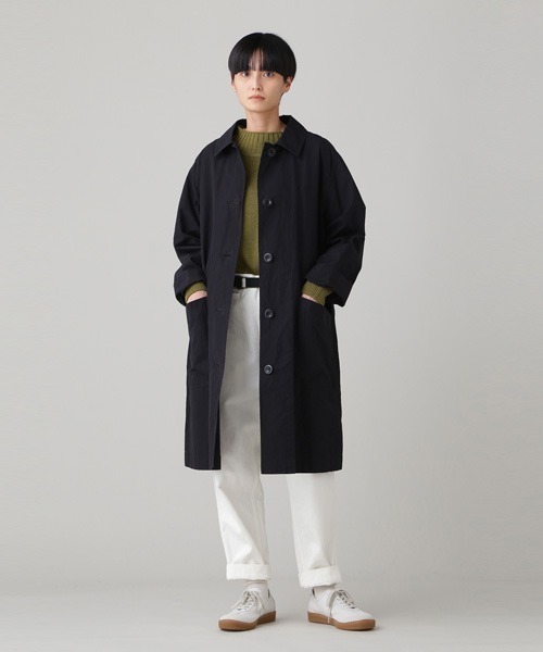 MHL.（エムエイチエル） ステンカラーコート 2 ブラック レディース