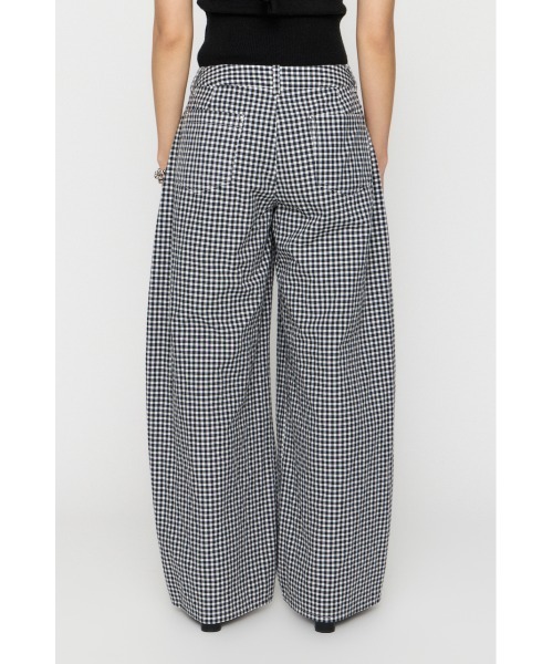 LAGUA GEM（ラグアジェム） ワイドパンツ スラックス パンツ GINGHAM