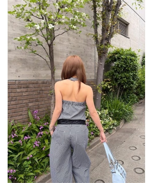 LAGUA GEM（ラグアジェム） ワイドパンツ スラックス パンツ GINGHAM