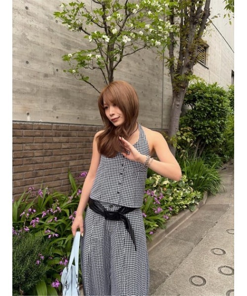 LAGUA GEM（ラグアジェム） ワイドパンツ スラックス パンツ GINGHAM