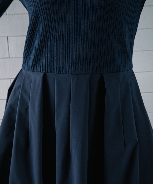 「MARECHAL TERRE」 長袖ワンピース MEDIUM キャメル レディース_画像8